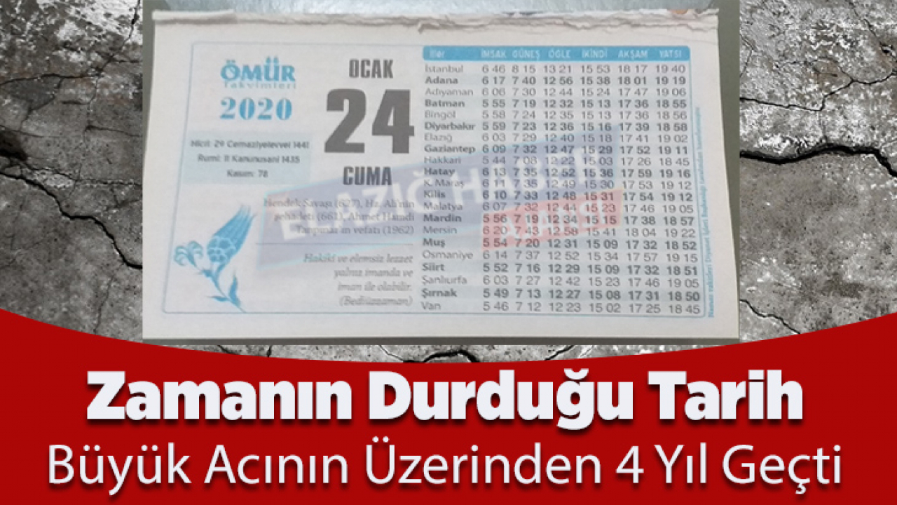 Büyük Acının Üzerinden 4 Yıl Geçti