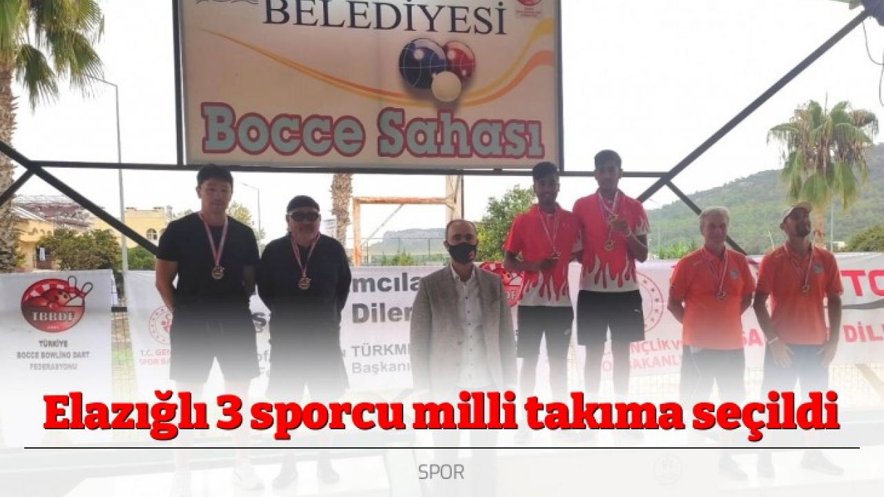 Elazığlı 3 sporcu milli takıma seçildi