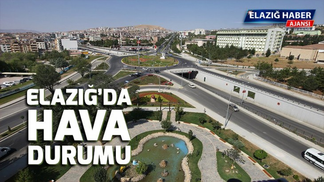 Elazığ'da hava durumu 30-03-2021