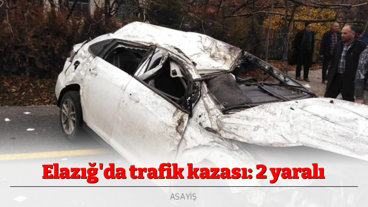 Elazığ'da trafik kazası: 2 yaralı