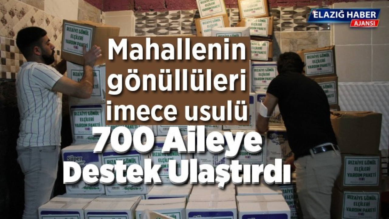 Mahallenin gönüllüleri, imece usulü 700 aileye destek ulaştırdı