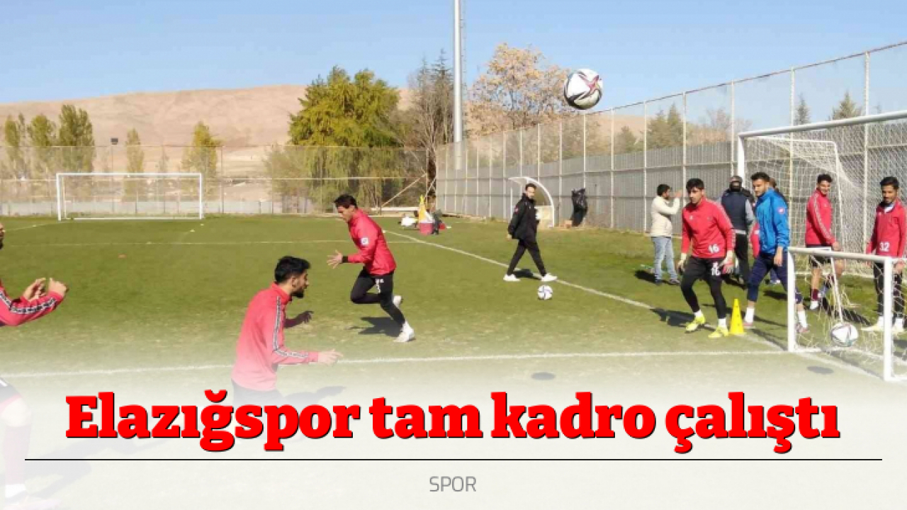 Elazığspor tam kadro çalıştı