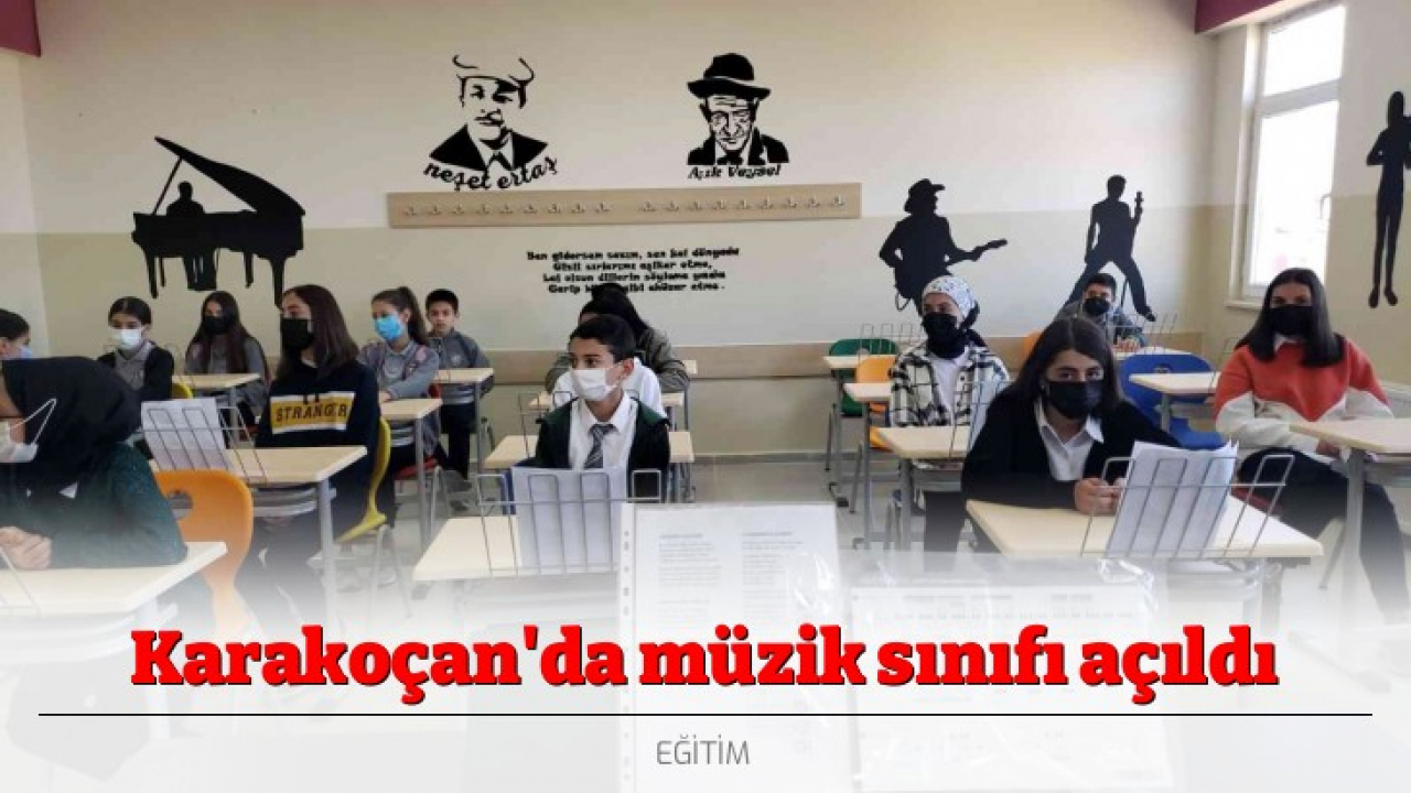 Karakoçan'da müzik sınıfı açıldı