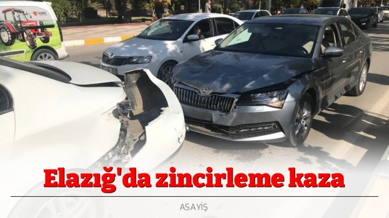 Elazığ'da zincirleme kaza