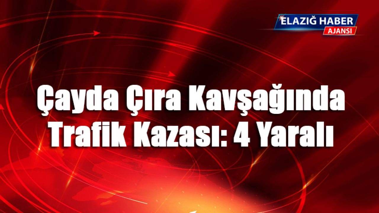 Çayda Çıra Kavşağında trafik kazası: 4 Yaralı