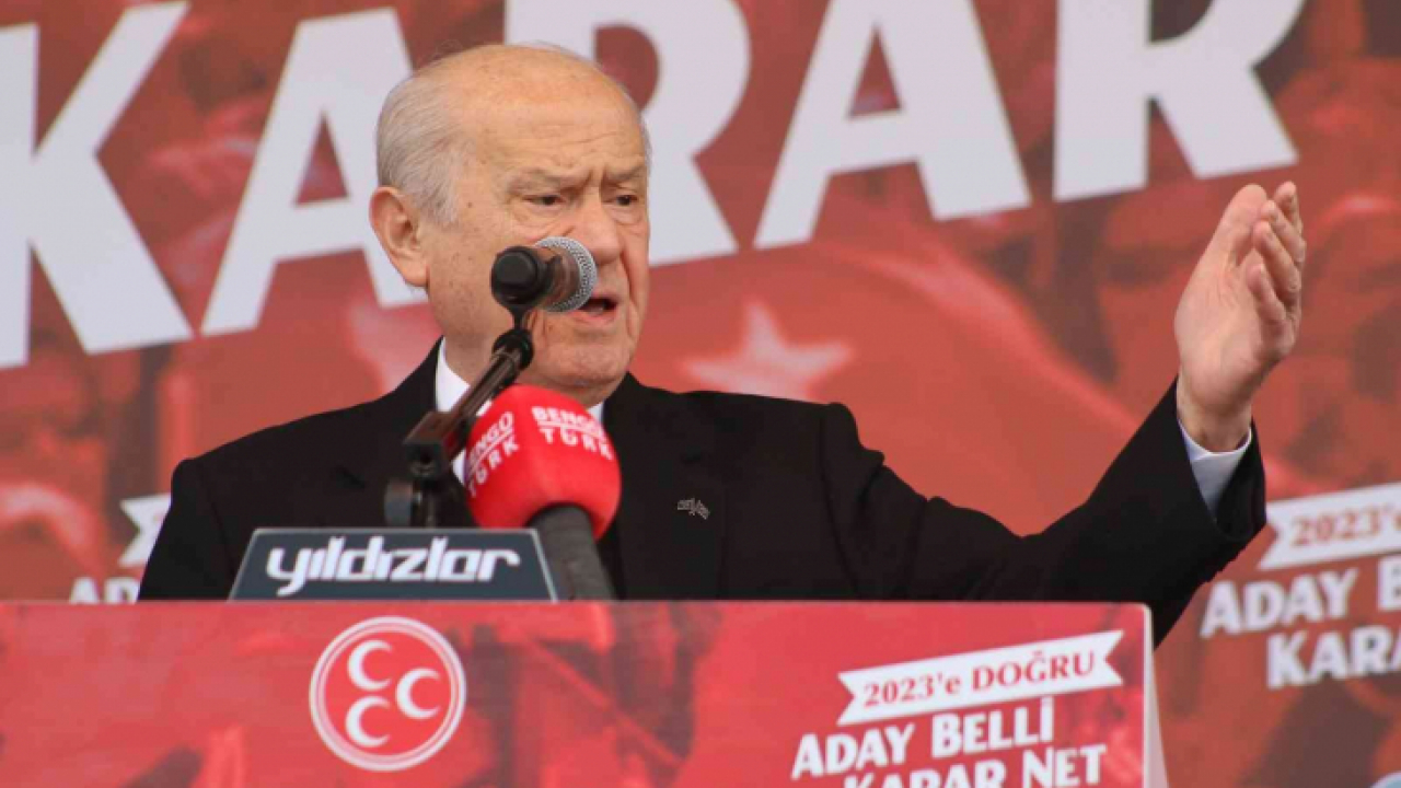 MHP Genel Başkanı Bahçeli: 'Cumhurbaşkanı adayımız Recep Tayyip Erdoğan'dır'