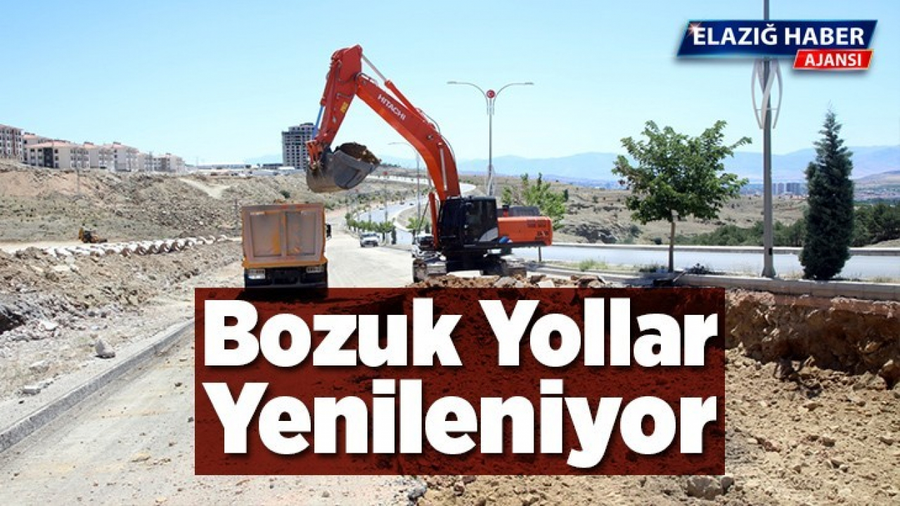 Bozuk yollar yenileniyor