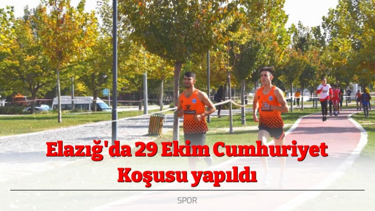 Elazığ'da 29 Ekim Cumhuriyet Koşusu yapıldı