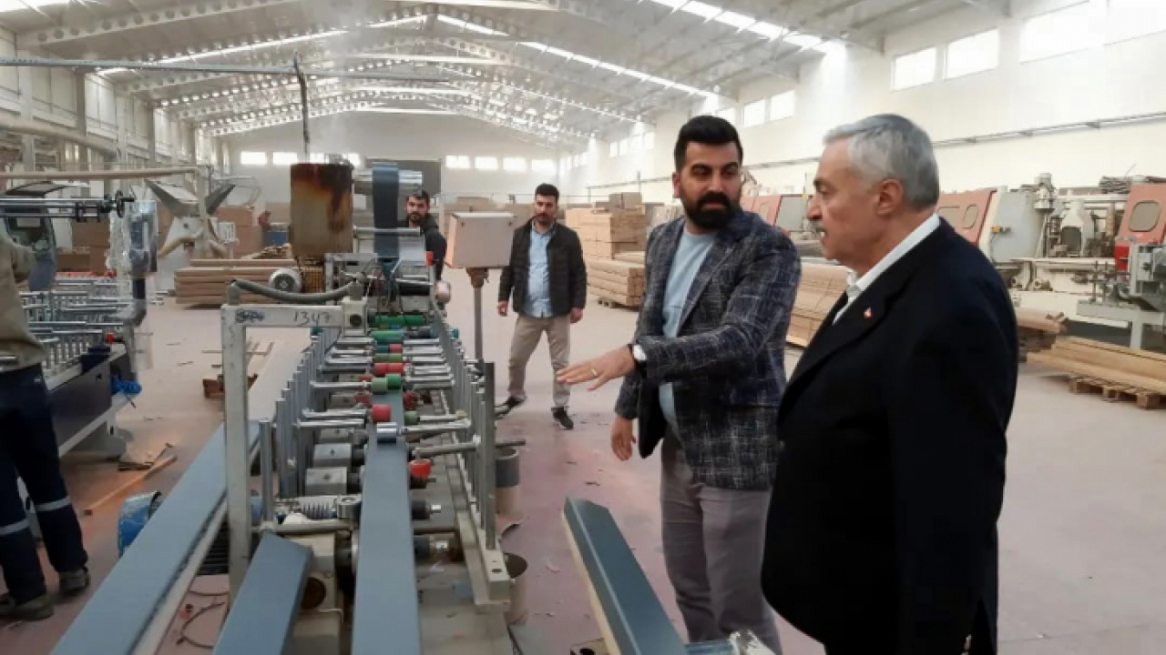 Milletvekili Demirbağ, OSB'deki Mobilya Üretim Tesislerini Ziyaret Etti