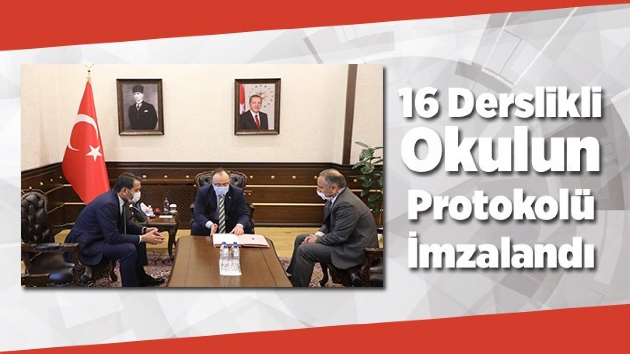 16 Derslikli Okulun Protokolü İmzalandı