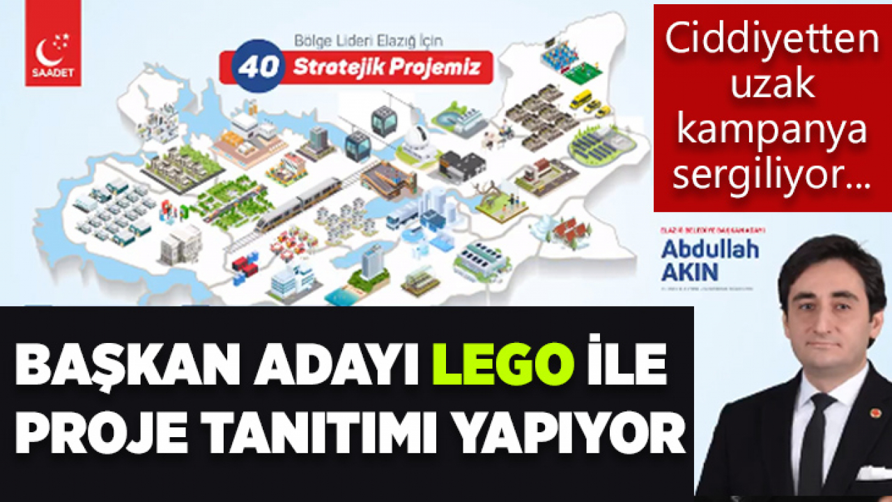 Başkan Adayı Lego İle Kampanya Yürütüyor