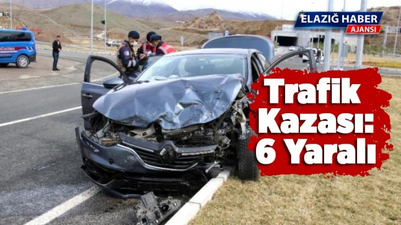 Otomobil ile hafif ticari araç çarpıştı: 6 yaralı