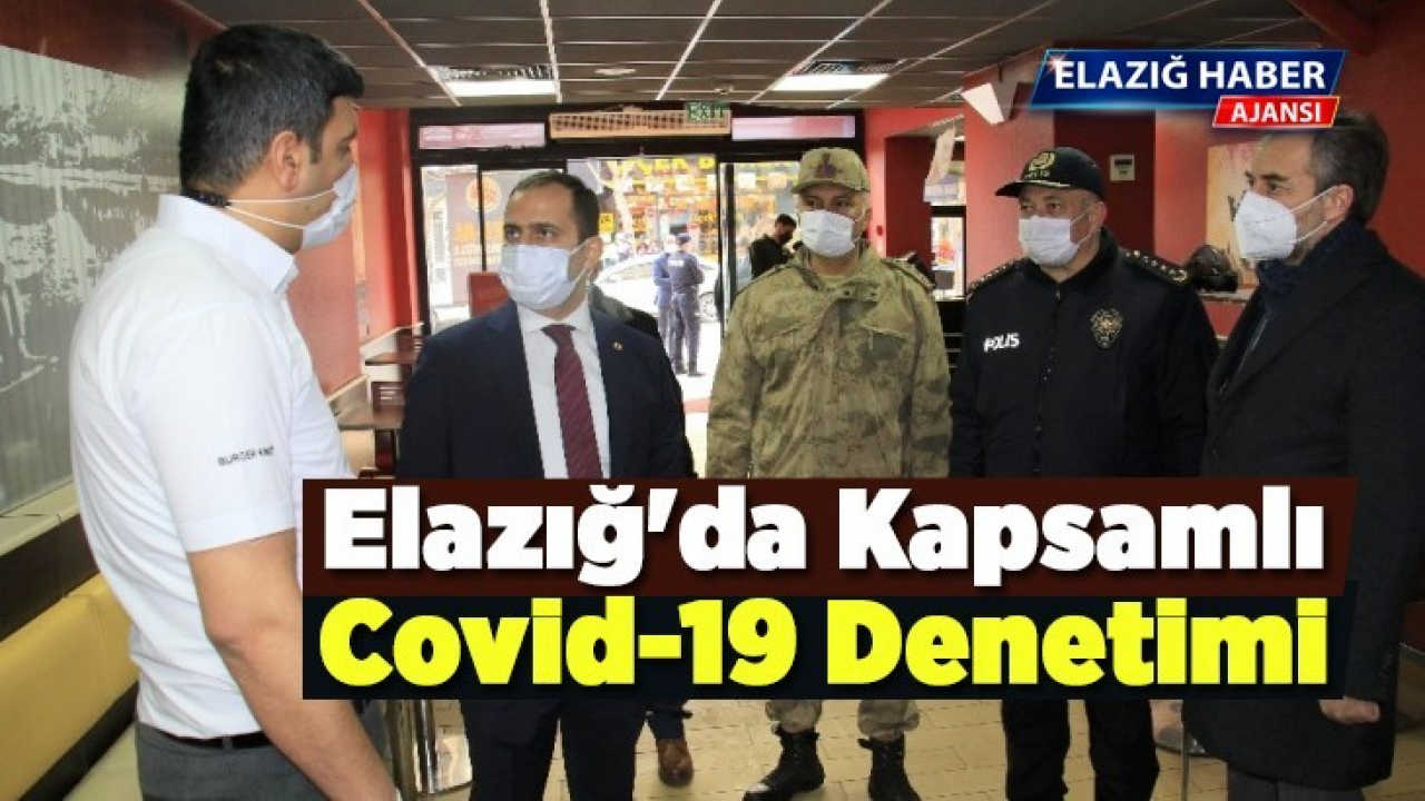 Elazığ'da kapsamlı Covid-19 denetimi