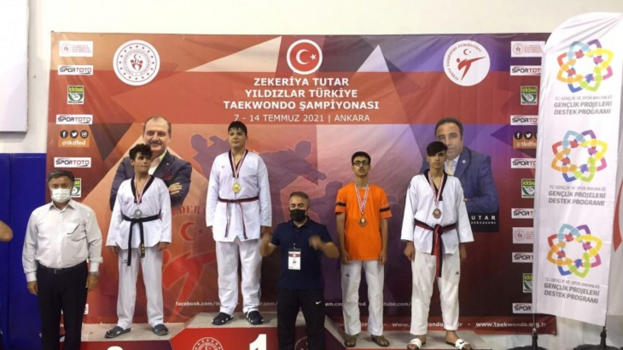 Türkiye Taekwondo Şampiyonasında Elazığlı sporcu 3'üncü oldu