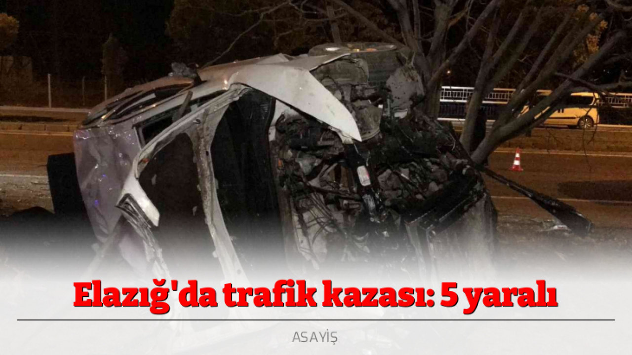 Elazığ'da trafik kazası: 5 yaralı
