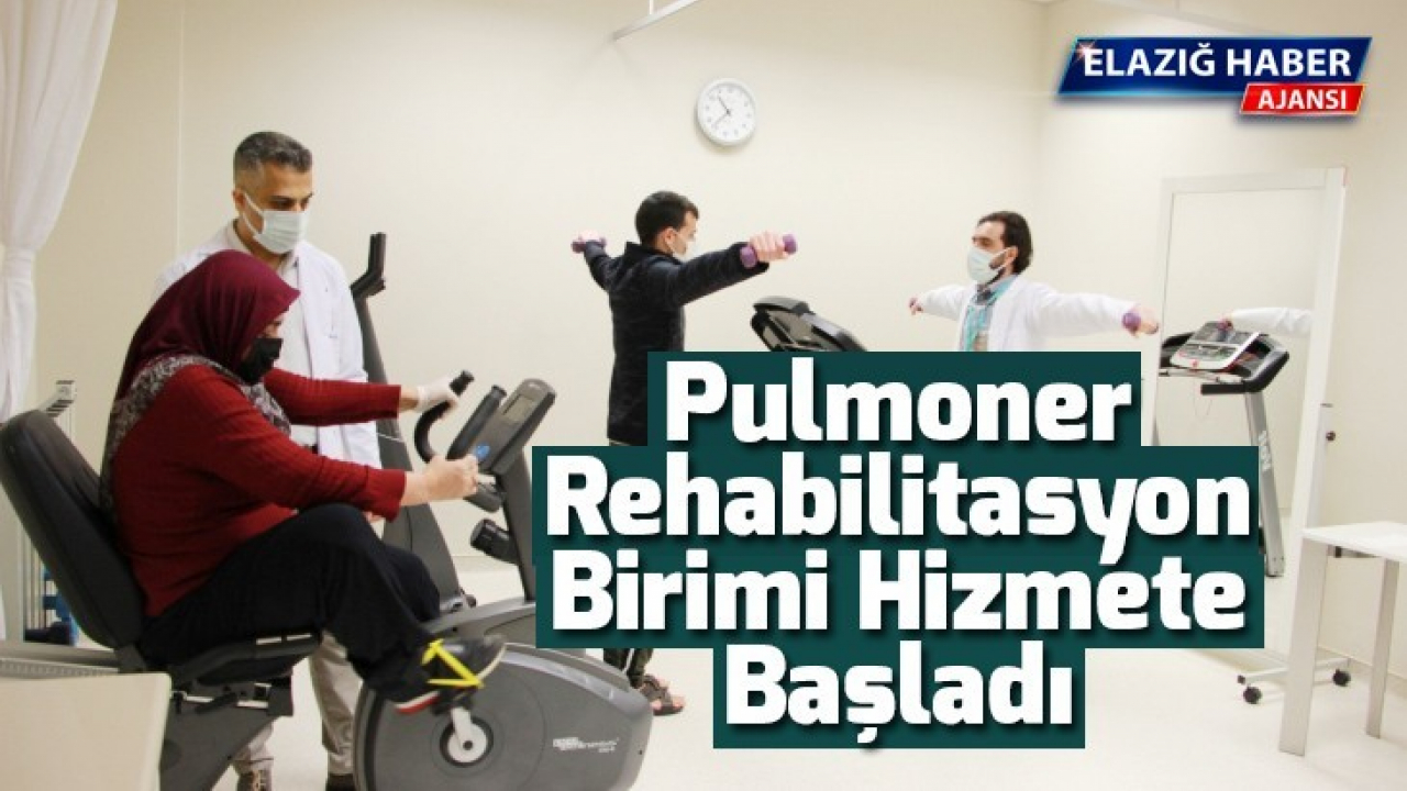 Şehir Hastanesinde Pulmoner Rehabilitasyon Birimi Hizmete Başladı