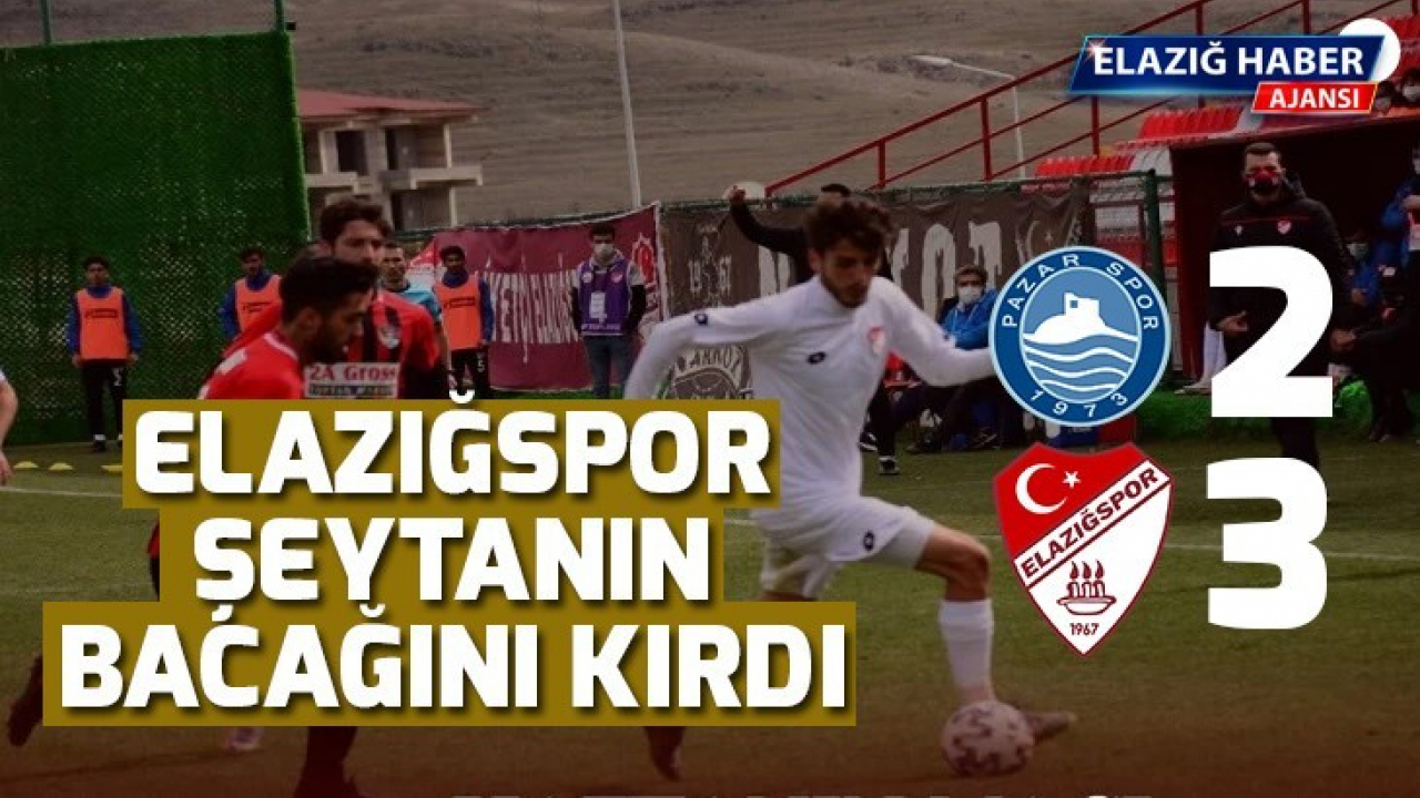 Elazığspor Şeytanın Bacağını Kırdı