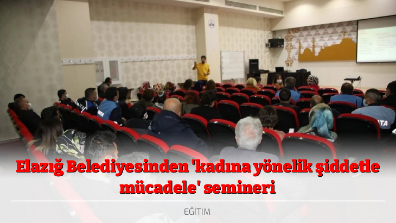 Elazığ Belediyesinden 'kadına yönelik şiddetle mücadele' semineri