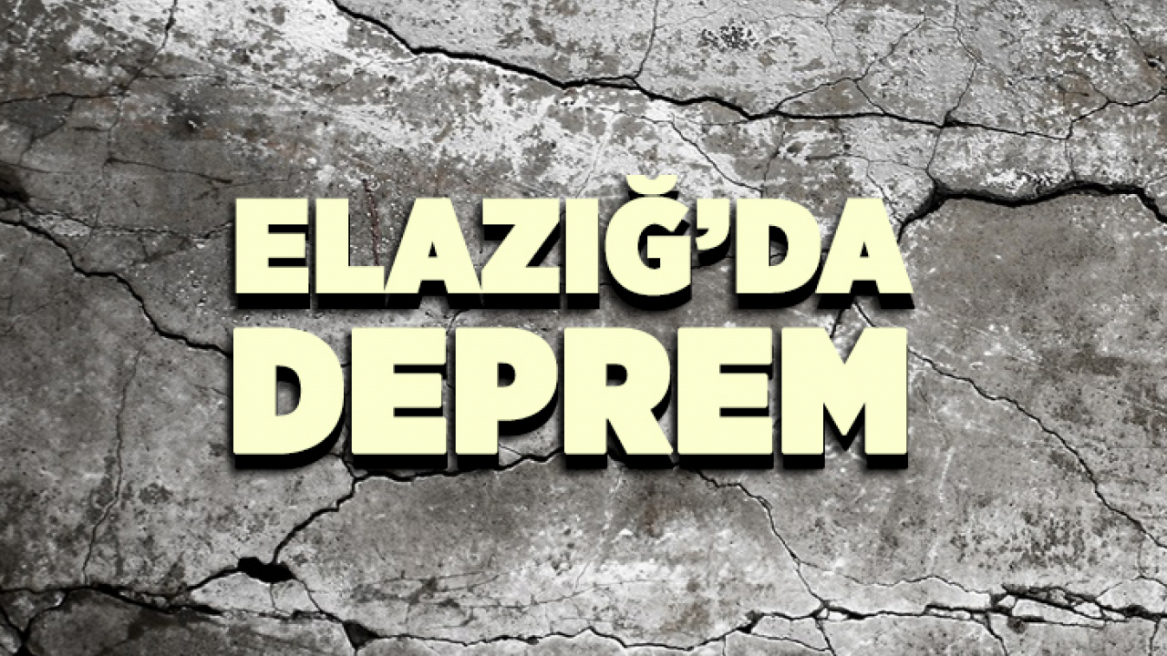 Elazığ'da 4.6 Büyüklüğünde Deprem