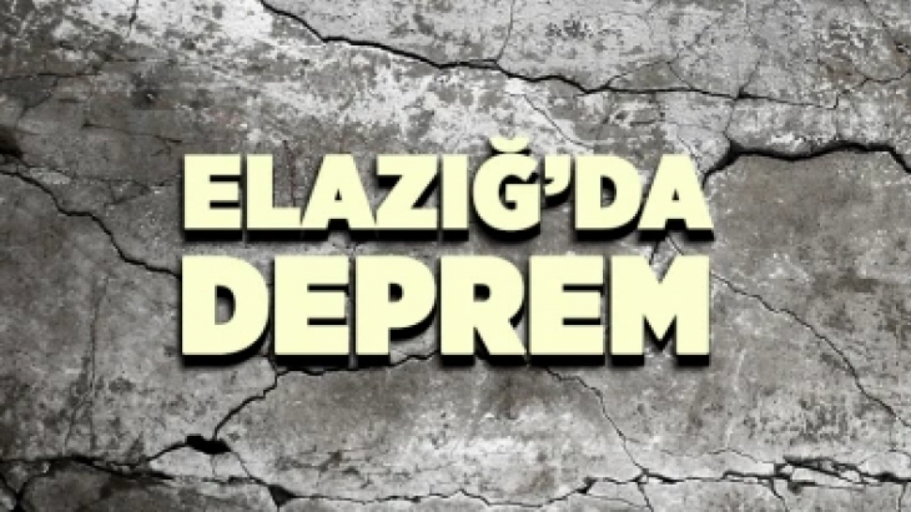 Elazığ'da 3.4 Büyüklüğünde Deprem