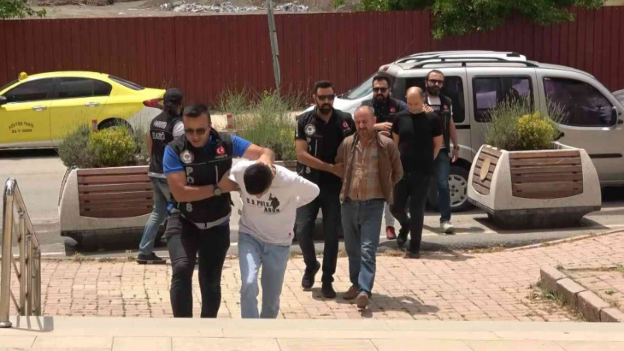 Elazığ'da uyuşturucu maddeyle yakalanan 3 zanlı tutuklandı