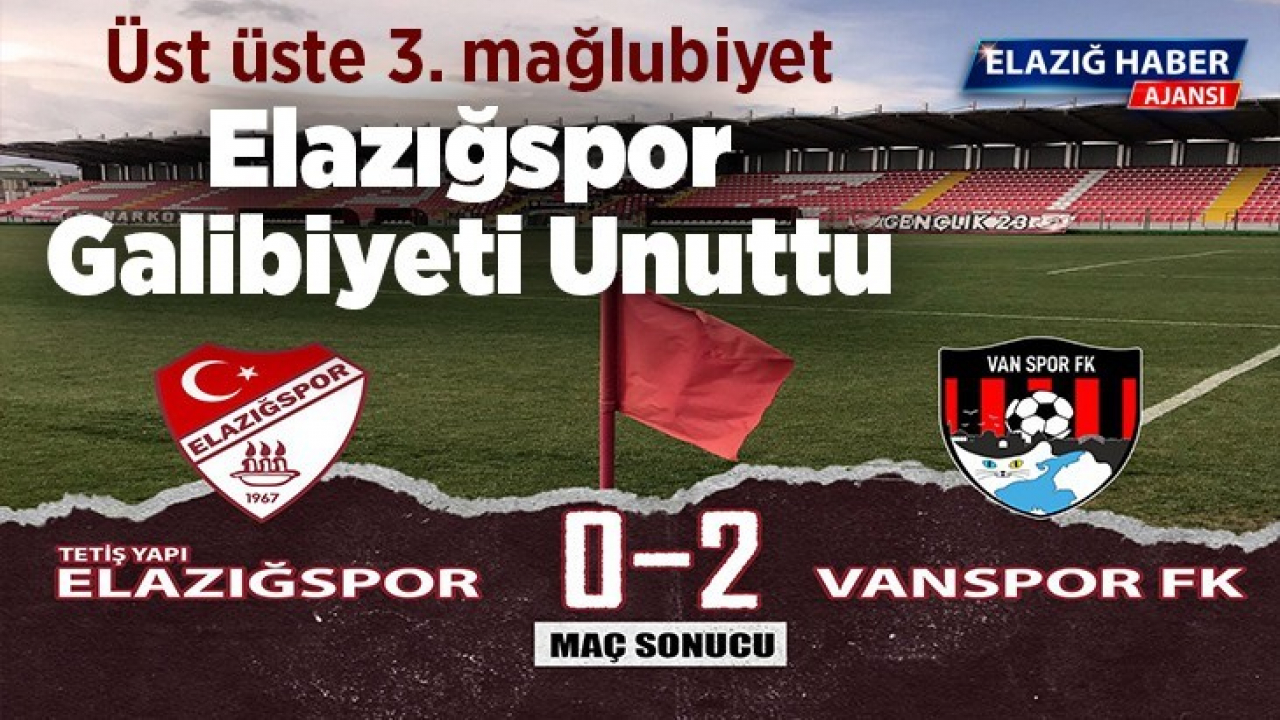 Elazığspor Galibiyeti Unuttu