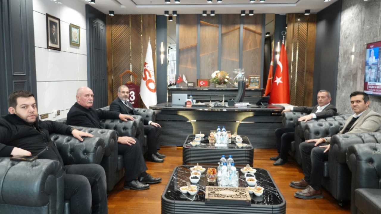 Erzincan TSO Heyeti'nden Başkan Alan'a ziyaret