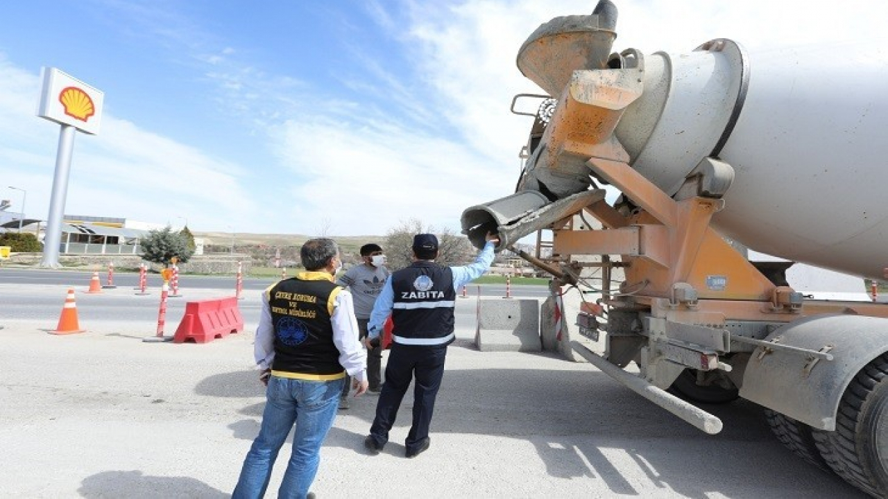 Elazığ Belediyesi'nden Beton Mikserlerine Denetim
