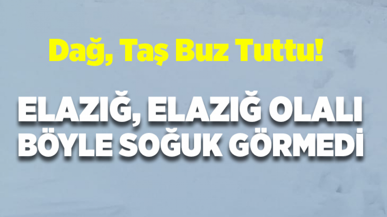 Elazığ, Elazığ Olalı Böyle Soğuk Görmedi