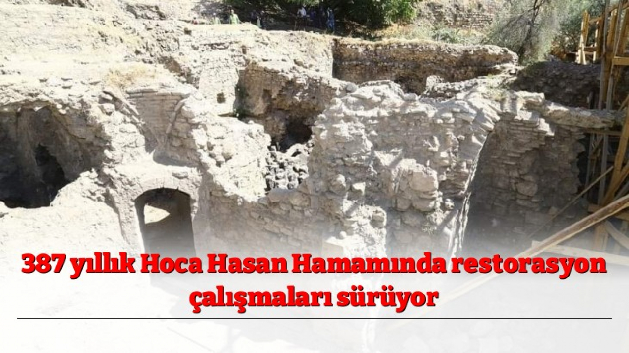 387 yıllık Hoca Hasan Hamamında restorasyon çalışmaları sürüyor