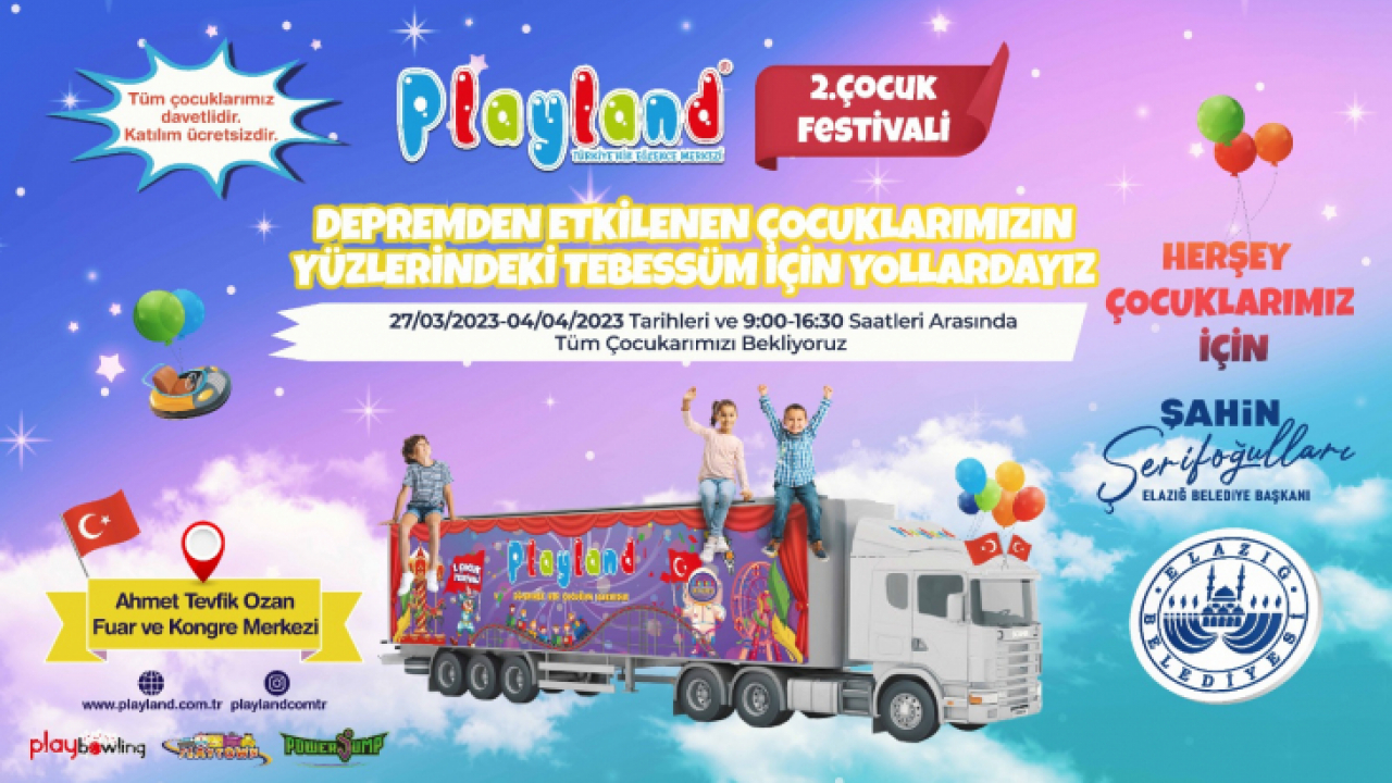 Elazığ Belediyesi Tarafından 2. Çocuk Festivali Düzenleniyor