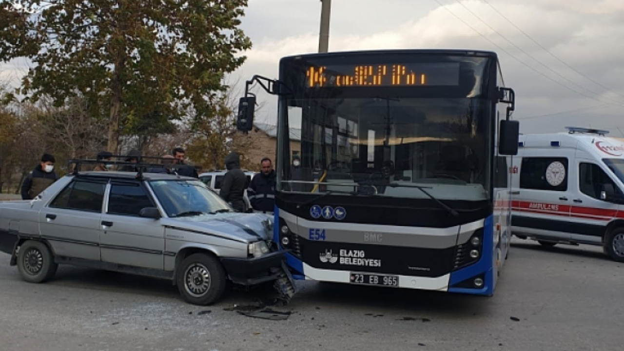Elazığ'da trafik kazası: 1 Yaralı
