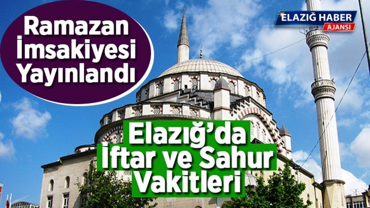 2021 Ramazan İmsakiyesi Yayınlandı