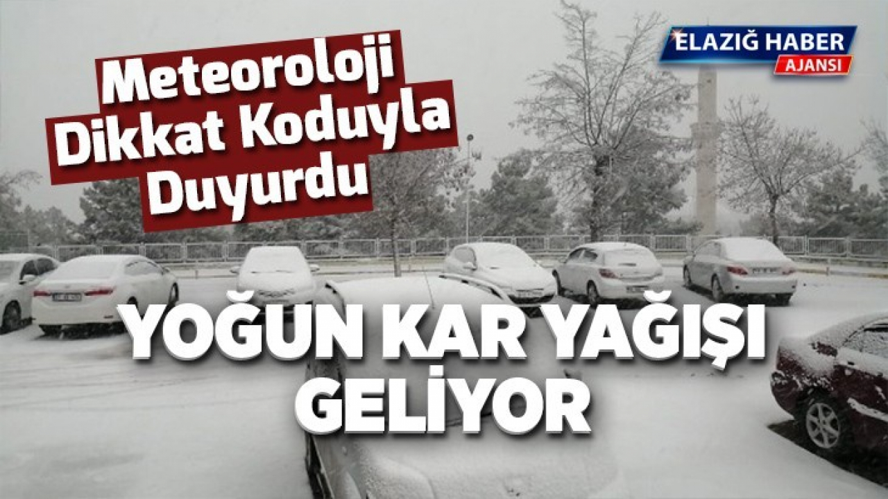 Yoğun Kar Yağışı Geliyor