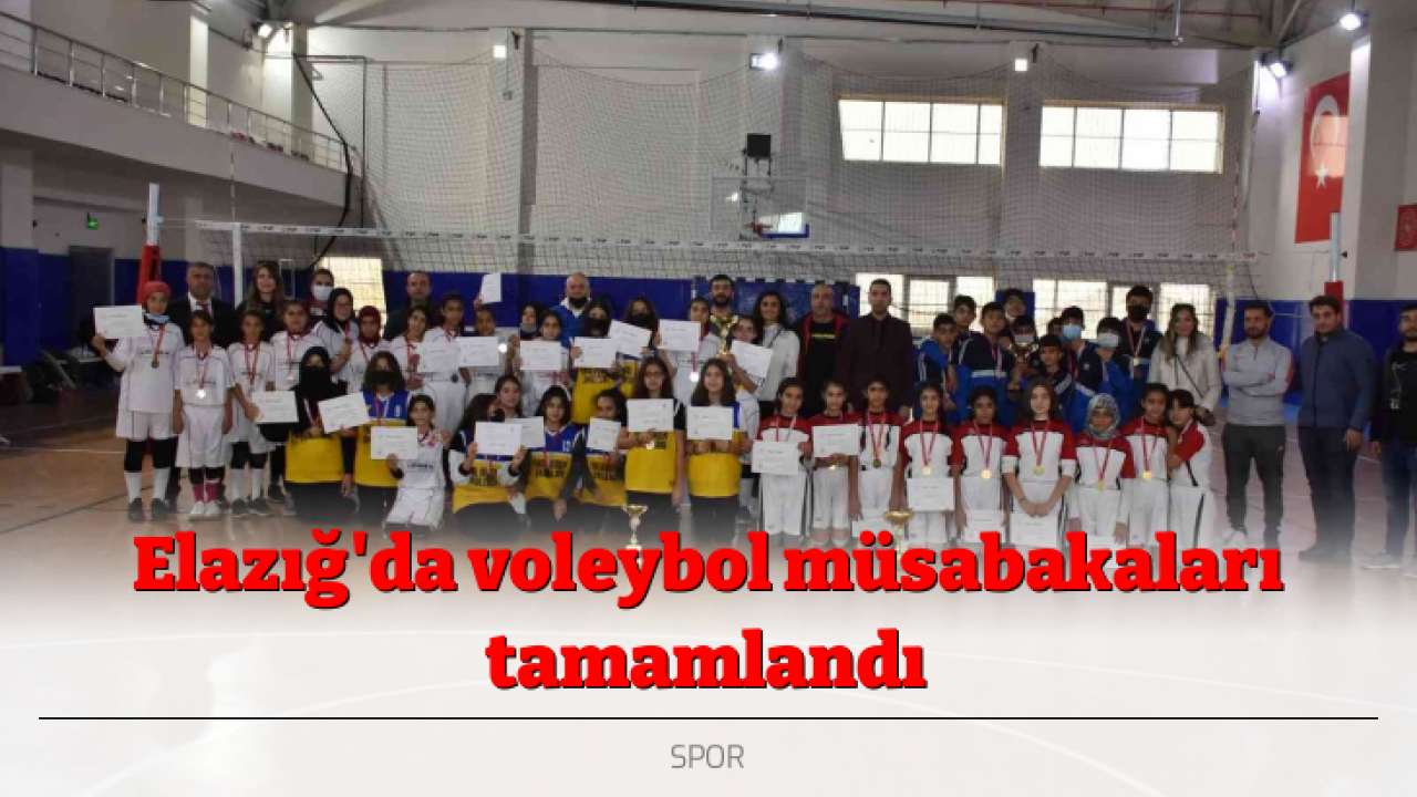 Elazığ'da voleybol müsabakaları tamamlandı