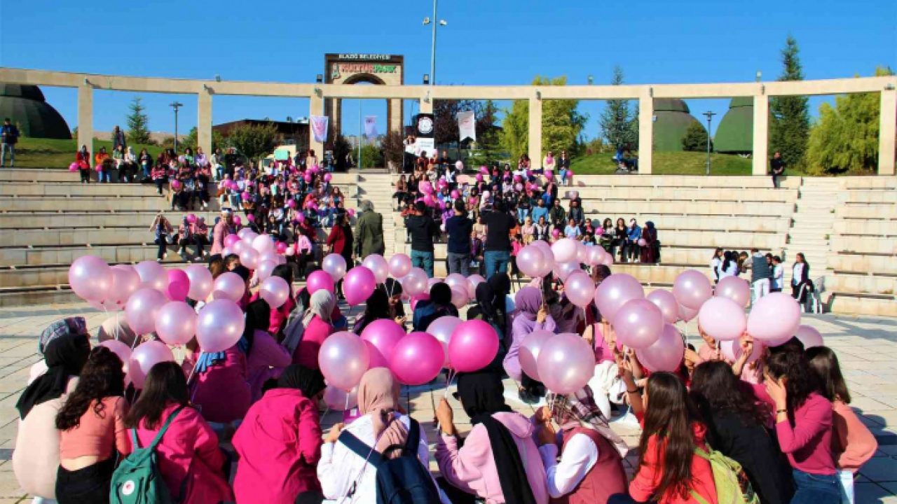 Elazığ'da 'Meme Kanseri Farkındalık' yürüyüşü