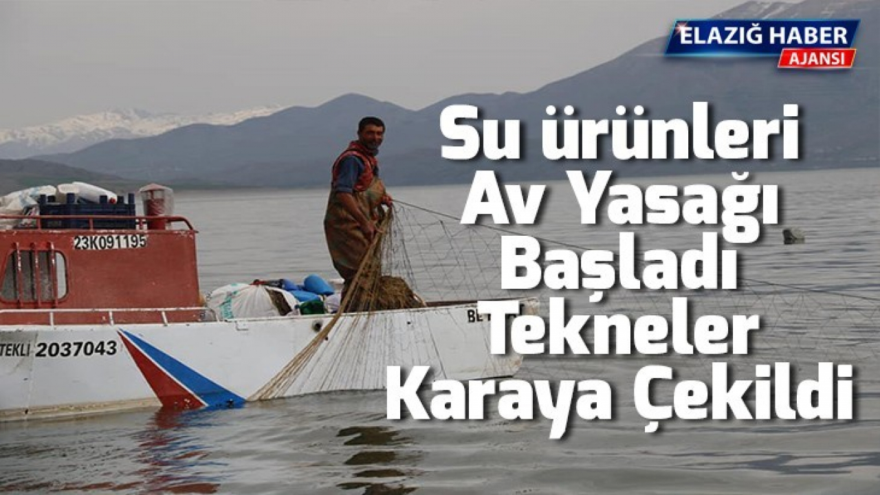 Su ürünleri av yasağı başladı, tekneler karaya çekildi