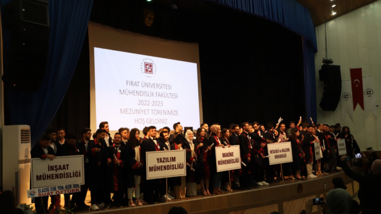 Fırat Üniversitesi Mühendislik Fakültesi 400 Öğrencisini Mezun Etti