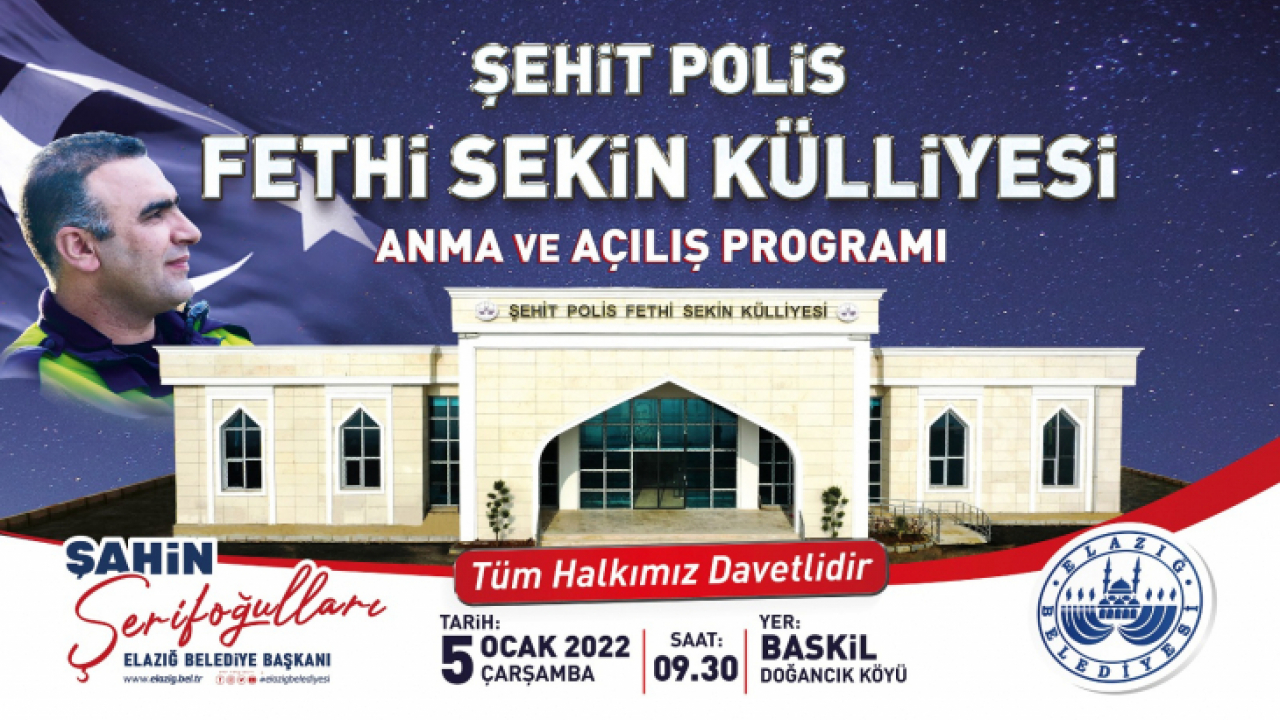 Şehit Fethi Sekin Külliyesi açılıyor