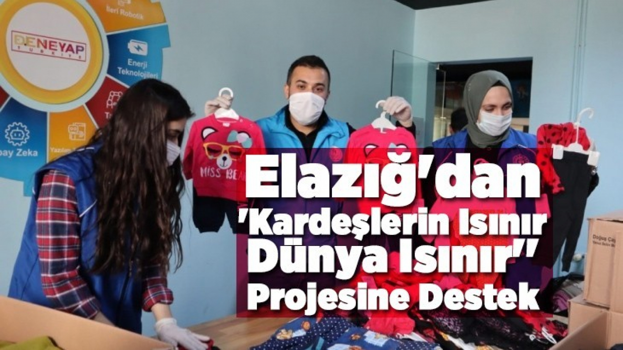 Elazığ'dan 'Kardeşlerin Isınır, Dünya Isınır' projesine destek