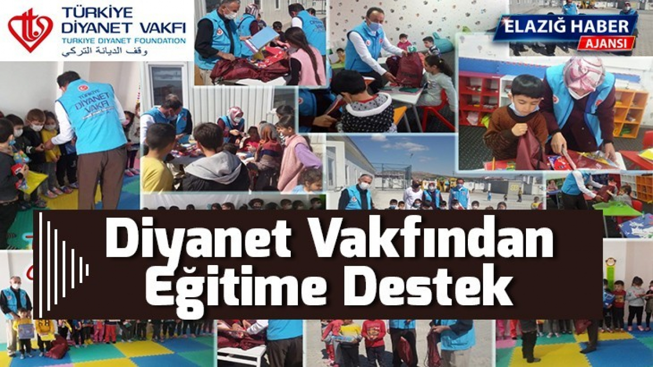 Diyanet Vakfından Eğitime Destek