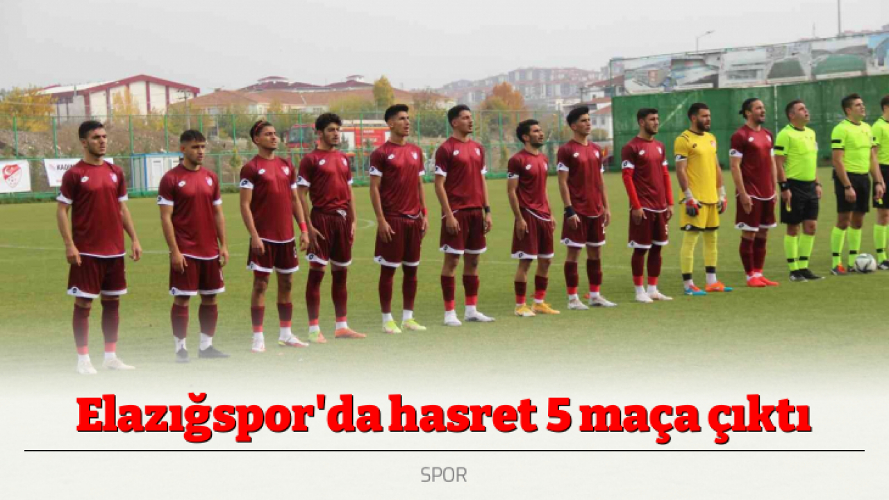 Elazığspor'da hasret 5 maça çıktı