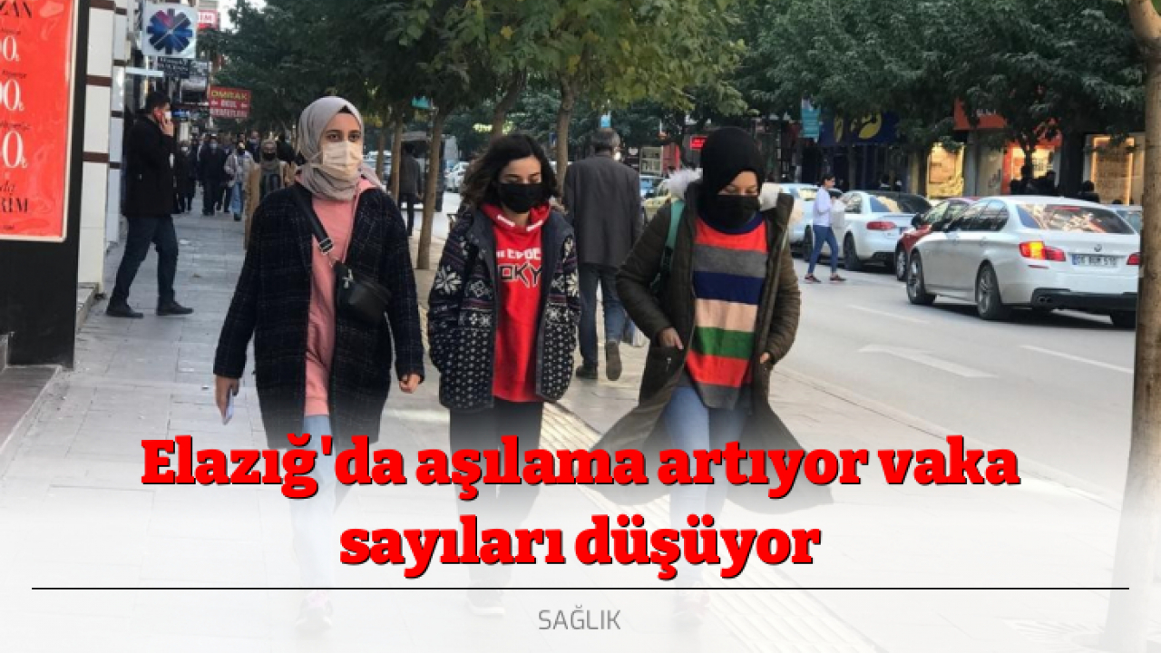 Elazığ'da aşılama artıyor vaka sayıları düşüyor