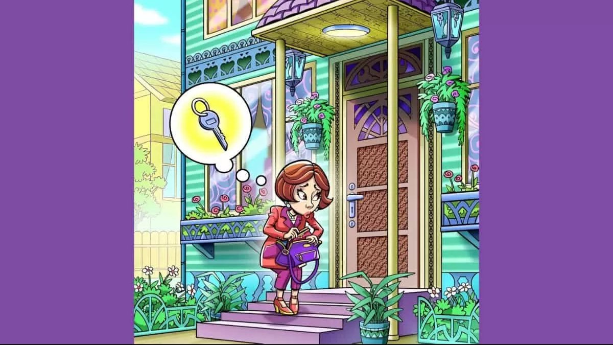 6 saniyede kadının gizli anahtarını bulabilir misin? Sadece zekiler başarabilir!
